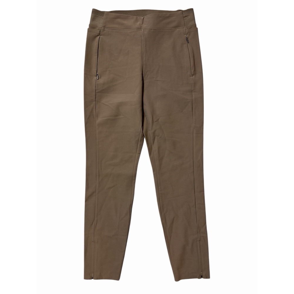 Athleta Endless High Rise Pants Taupe Size 8 EUC (E9)